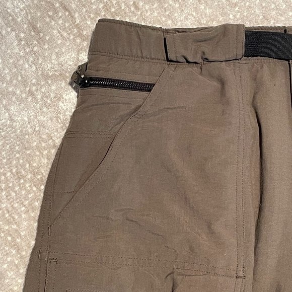 VGUC Men's The North Face Convertible Pants, Olive, Hiking, Nylon, L, 30" InSeam - Picture 3 of 13